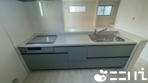 姫路市四郷町、新築一戸建てのキッチン画像です