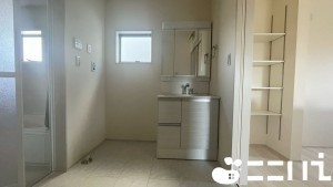 姫路市四郷町、新築一戸建ての洗面画像です