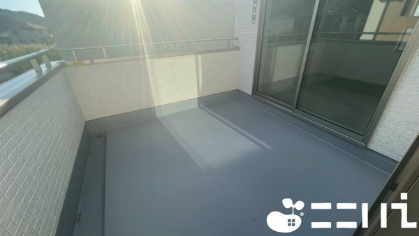 姫路市四郷町、新築一戸建てのバルコニー画像です