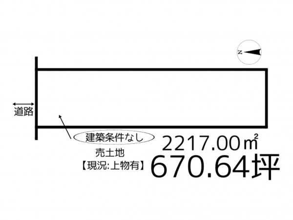 たつの市御津町朝臣、土地の間取り画像です