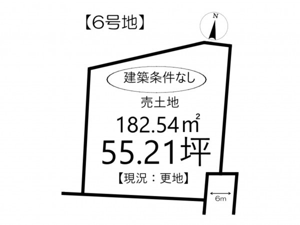 姫路市御立中、土地の間取り画像です