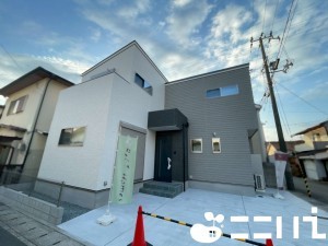 姫路市飾磨区英賀、新築一戸建ての外観画像です
