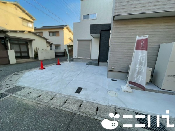 姫路市飾磨区英賀、新築一戸建ての外観画像です