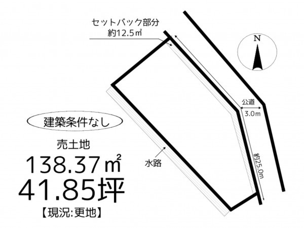 たつの市神岡町大住寺、土地の間取り画像です