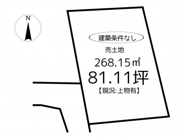 相生市青葉台、土地の間取り画像です
