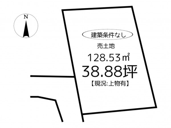 相生市青葉台、土地の間取り画像です