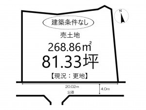 姫路市花田町、土地の間取り画像です