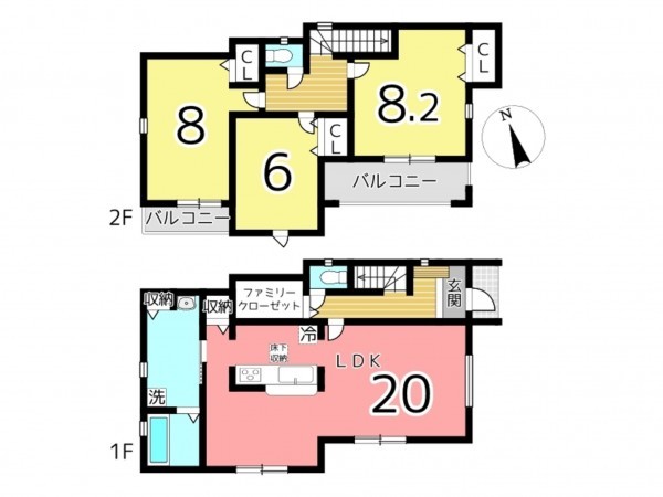 姫路市書写、新築一戸建ての間取り画像です