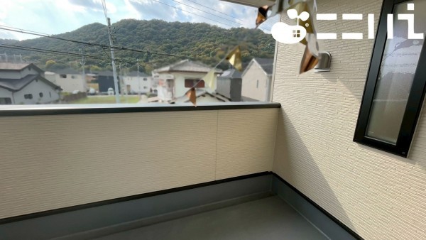 姫路市広畑区西蒲田、新築一戸建てのバルコニー画像です