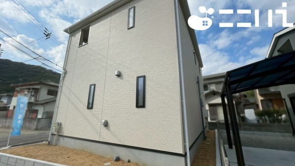 姫路市広畑区西蒲田、新築一戸建ての外観画像です