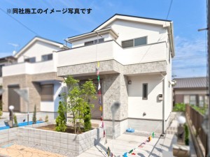 姫路市北平野、新築一戸建ての外観画像です