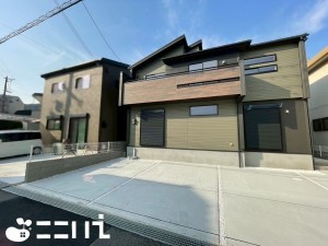 姫路市北平野、新築一戸建ての外観画像です