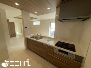 姫路市北平野、新築一戸建てのキッチン画像です