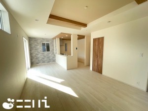 姫路市北平野、新築一戸建ての居間画像です