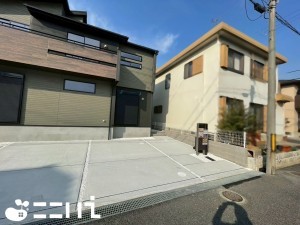 姫路市北平野、新築一戸建ての駐車場画像です