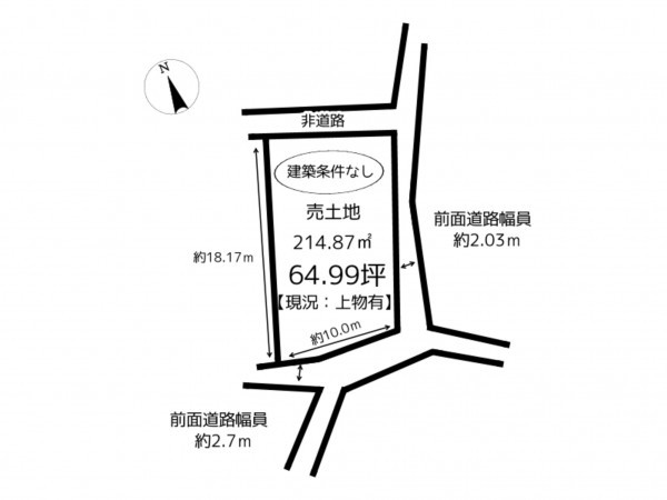 姫路市土山、土地の間取り画像です