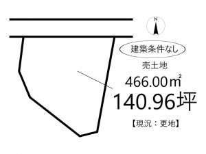 姫路市砥堀、土地の間取り画像です