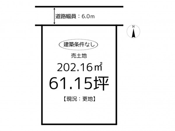 たつの市揖西町土師、土地の間取り画像です