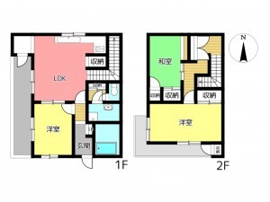 たつの市揖西町竹万、収益/事業用物件/住宅の間取り画像です