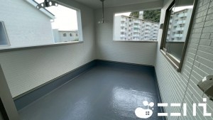 姫路市青山、新築一戸建てのバルコニー画像です