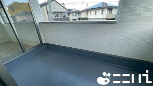 姫路市青山、新築一戸建てのバルコニー画像です