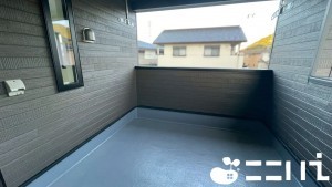 姫路市青山、新築一戸建てのバルコニー画像です