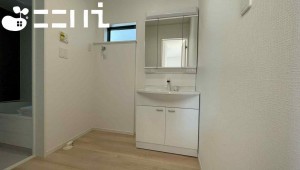 姫路市庄田、新築一戸建ての洗面画像です