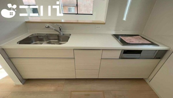 姫路市庄田、新築一戸建てのキッチン画像です