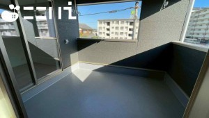 姫路市庄田、新築一戸建てのバルコニー画像です