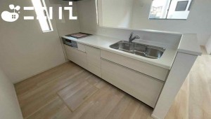 姫路市庄田、新築一戸建てのキッチン画像です