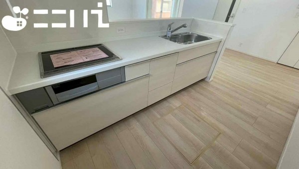 姫路市庄田、新築一戸建てのキッチン画像です