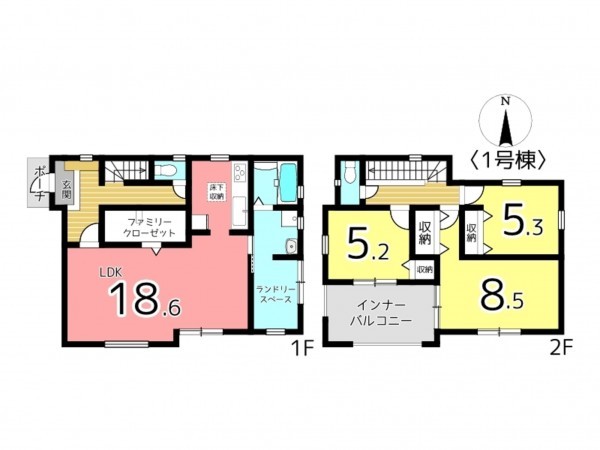 揖保郡太子町矢田部、新築一戸建ての間取り画像です