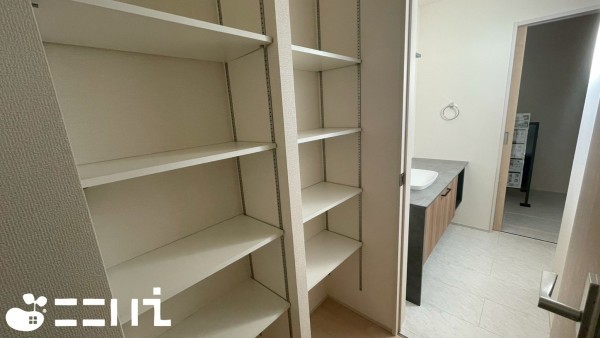 姫路市上大野、新築一戸建ての洗面画像です