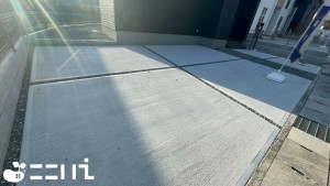 姫路市上大野、新築一戸建ての駐車場画像です