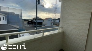 姫路市奥山、新築一戸建てのバルコニー画像です