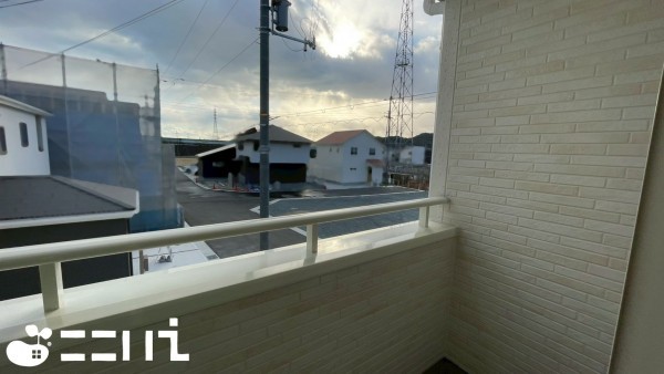 姫路市奥山、新築一戸建てのバルコニー画像です