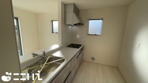 姫路市奥山、新築一戸建てのキッチン画像です