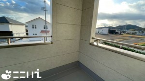 姫路市奥山、新築一戸建てのバルコニー画像です