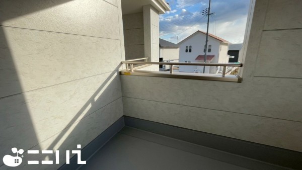 姫路市奥山、新築一戸建てのバルコニー画像です