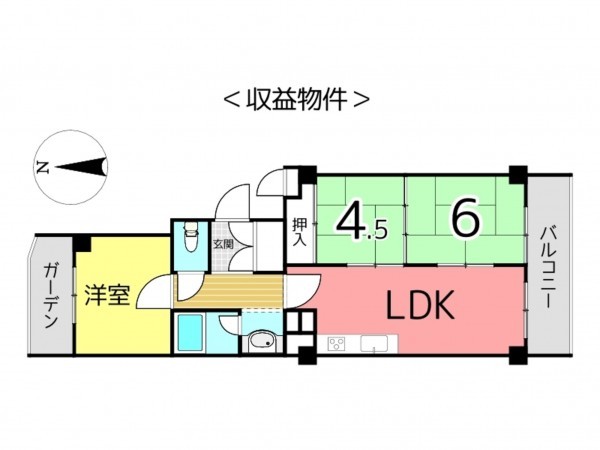 姫路市青山西、収益/事業用物件/マンションの間取り画像です
