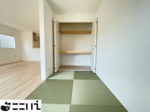 揖保郡太子町太田、新築一戸建ての居間画像です