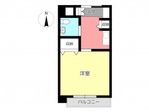 姫路市北条口、マンションの間取り画像です