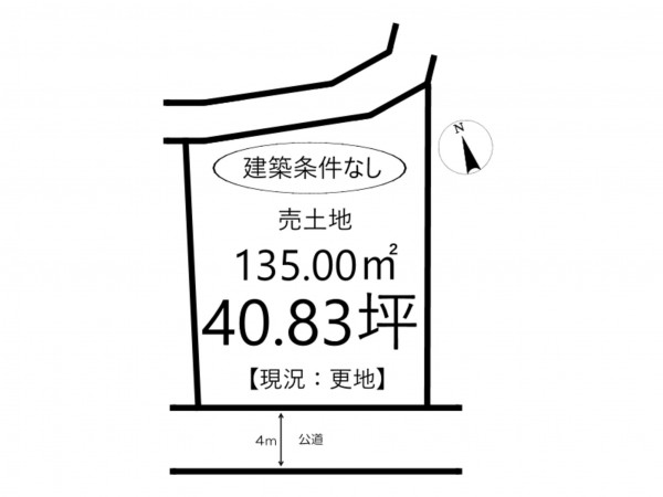 姫路市白浜町、土地の間取り画像です