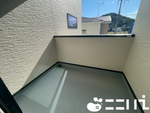 姫路市北原、新築一戸建てのバルコニー画像です