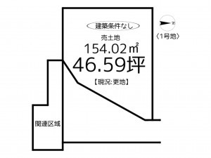 揖保郡太子町東保、土地の間取り画像です