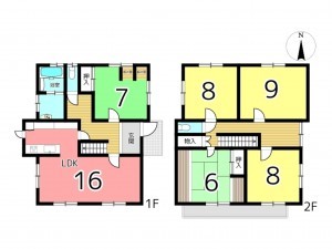 たつの市御津町中島、収益/事業用物件/住宅の間取り画像です
