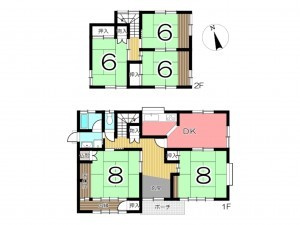姫路市御立西、中古一戸建ての間取り画像です
