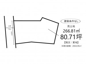 姫路市兼田、土地の間取り画像です