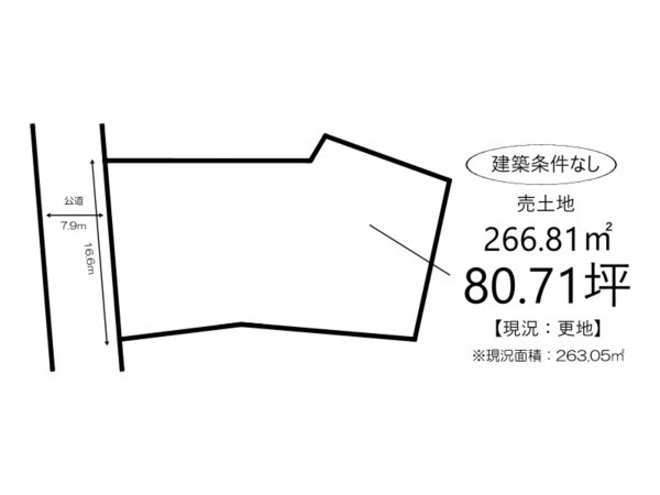 姫路市兼田、土地の間取り画像です