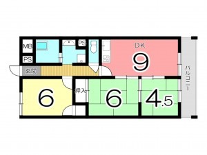 姫路市白浜町、収益/事業用物件/マンションの間取り画像です